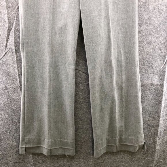 BCBGMaxazria Flare Dress Pants Womens 4 Mid Rise Light Gray Formal Y2K Career - Picture 4 of 11